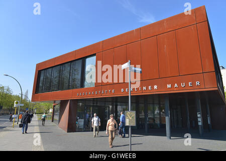 Besucherzentrum, Gedenkstaette Berliner Mauer, Bernauer Straße, Mitte, Berlin, Deutschland Stockfoto