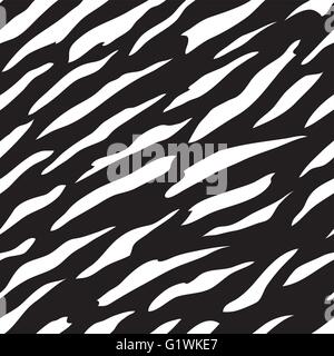 Nahtlose Muster Zebra Spots. Natürliche Texturen Stock Vektor