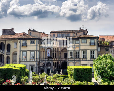 Palazzo Pfanner Gärten in Lucca, Toskana Stockfoto