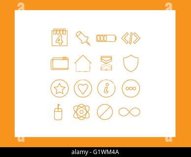 Set von Web icons Stock Vektor