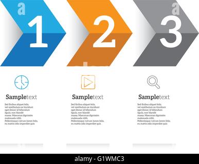 Infografik-Vektor-Illustration. eignet sich für Workflow-Layout, Banner, Diagramm, Optionen, Optionen verstärken, web-Design. Stock Vektor