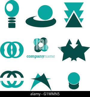 Logo-Elemente-set Stock Vektor