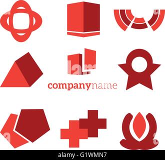 Logo-Elemente-set Stock Vektor