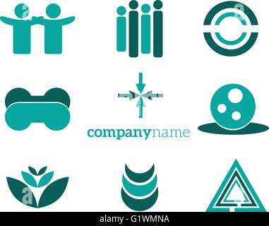 Logo-Elemente-set Stock Vektor