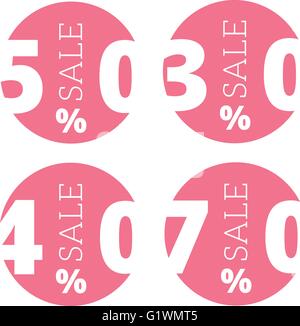 Vektor-Banner-Vorlage-Verkauf-set Stock Vektor