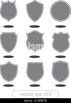 Reihe von unterschiedlichen Formen Symbole Stock Vektor