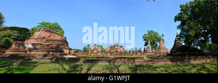 Panorama der historischen Stadt Sukhothai und assoziierten historischen Städten Sukhothai, Thailand Stockfoto