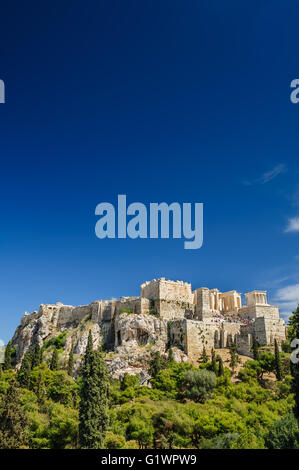 Akropolis-Hügel-tagsüber Stockfoto