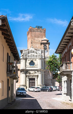 Kirche in Barbaresco, Italien Stockfoto