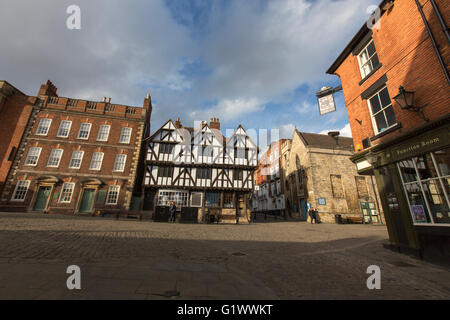 Lincoln Visitor Informationscenter im The Leigh Pemberton House, Castle Hill, Lincolnshire, England, UK Stockfoto