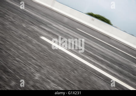 schnell bewegenden blacktop Stockfoto