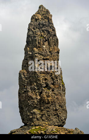 Rock-Höhepunkt der Old Man of Storr, Trotternish Halbinsel Isle Of Skye, Schottland, Großbritannien Stockfoto