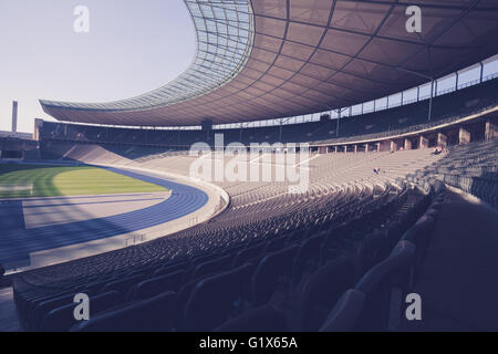 Ansicht des Berliner Olympia-Stadion. 4. Oktober 2014, in Berlin, Deutschland Stockfoto