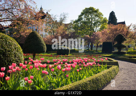 Hofgarten, Schloss Schloss Salem, Bodensee District, Swabia, Baden-Württemberg, Deutschland Stockfoto