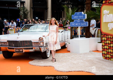 Angourie Rice bei der UK-Premiere von The Nice Guys. Stockfoto