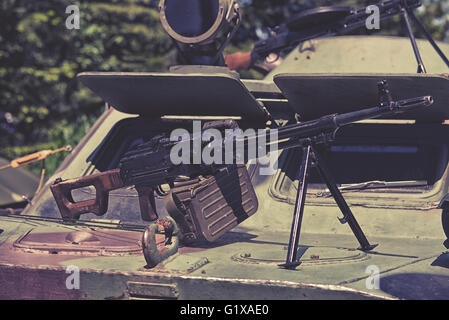 schweres Sturmgewehr Stockfoto