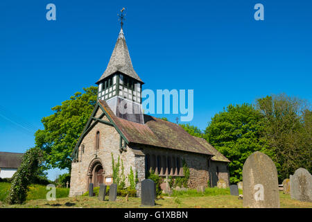 Marienkirche bei Stromdurchlässigkeit, Shropshire, England, UK. Stockfoto