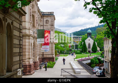 Blick auf das Kurviertel in Baden-Baden, Deutschland Stockfoto