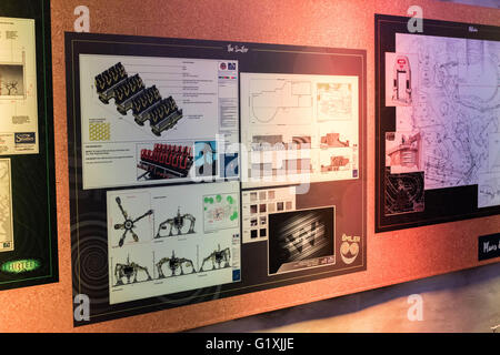 Alton Towers Rollercoaster Restaurant Food Loop Stockfoto