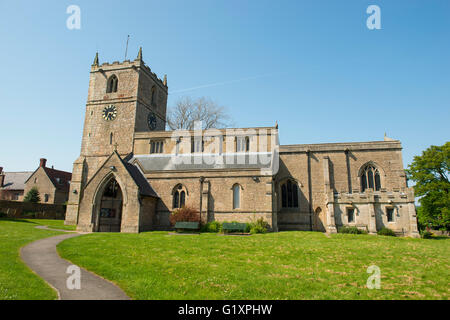 Pfarrkirche St. Peter und Paul, Kirche Warsop in Nottinghamshire, England UK Stockfoto