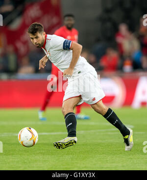 Basel, Schweiz. 18. Mai 2016. Sevillas Koks in Aktion während der Fußball-UEFA Europa League Finale 2016 match FC Liverpool Vs FC Sevilla in Basel, Schweiz, 18. Mai 2016. Foto: Thomas Eisenhuth/Dpa - NO WIRE SERVICE - © Dpa/Alamy Live-Nachrichten Stockfoto