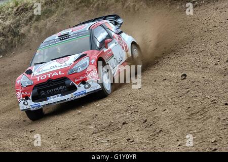 Baltar, Portugal. 19. Mai 2016. Die WRC Rallye Portugal, 4,61 km Baltar Test während der Eröffnung Shakedown Test. QASSIMI © Aktion Plus Sport/Alamy Live-Nachrichten Stockfoto