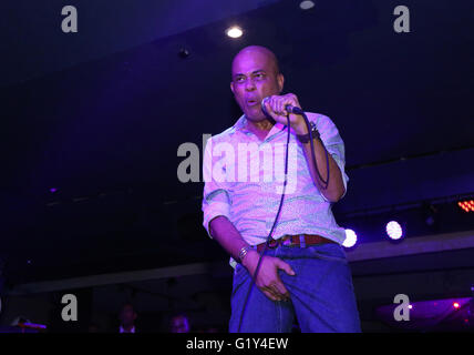 "Sweet Micky" Michel Martelly, ehemaliger Präsident von Haiti, debütiert zurück zu Auftritten mit seinen Renaissance-Konzert-Reihe. Stockfoto