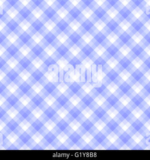 Nahtlose Karomuster in den Farben blau und weiß Stockfoto