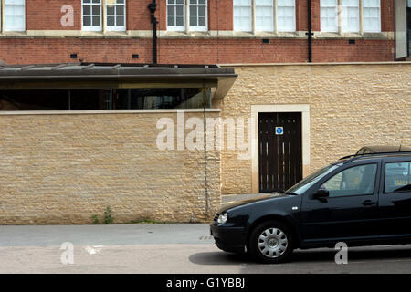 Richard III bleibt Parkplatz, Leicester, UK Stockfoto