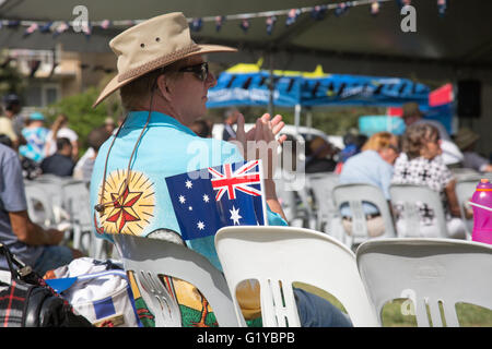 Der Australia Day ist das jährliche Nationalfeiertag, das feiert das Jubiläum der 1788 Ankunft der First Fleet der britischen Schiffe Stockfoto