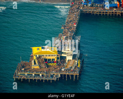 Santa Monica Pier, Marina del Rey, Los Angeles County, Kalifornien, USA Stockfoto