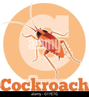 ABC Cartoon Schabe Stock Vektor