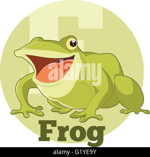 ABC Cartoon Frosch Stock Vektor
