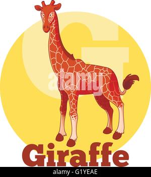 ABC-Cartoon-Giraffe Stock Vektor
