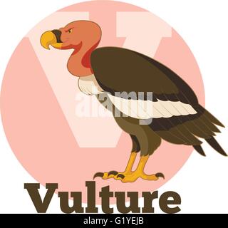ABC Cartoon Geier Stock Vektor