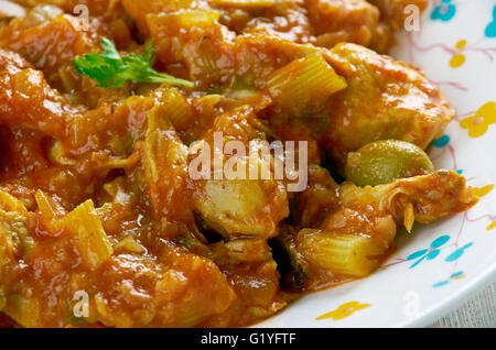 Masaledar-Huhn - Madhur Jaffreys Indian Cooking Stockfoto