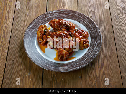 Peruanische Adobo Hähnchen. Lateinamerikanische Küche Stockfoto