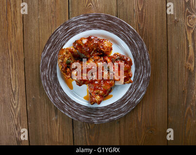 Peruanische Adobo Hähnchen. Lateinamerikanische Küche Stockfoto