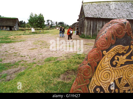 Viking Dorf außerhalb von Ribe Dänemark Stockfoto