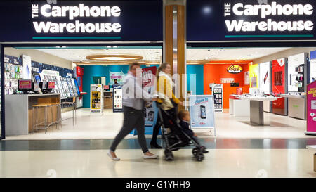 Carphone Warehouse Shop Ladengeschäft in Wood Green shopping-Stadt, Nord-London, UK Stockfoto