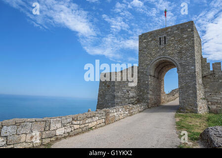 Überreste der steinerne Festung am Kap Kaliakra, Bulgarien. Stockfoto