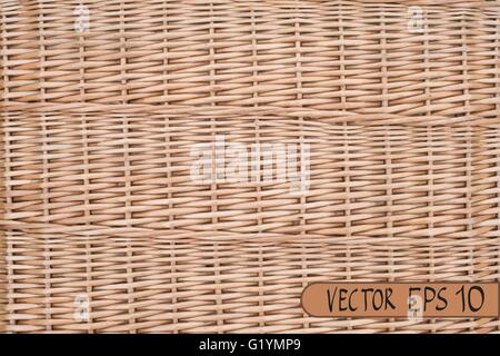 Wicker echtes Muster. Vektor-illustration Stock Vektor