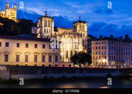 St. Johns Cathedral. Lyon, Rhone-Alpes, Frankreich. Lyon, Rhone-Alpes, Frankreich. Stockfoto