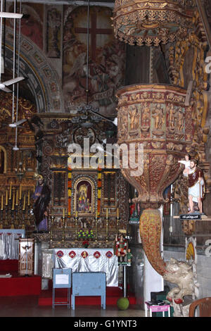 St.-Antonius Kirche am Ollur in Kerala Stockfoto