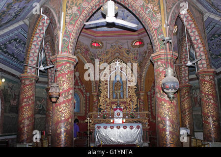 St.-Antonius Kirche am Ollur in Kerala Stockfoto