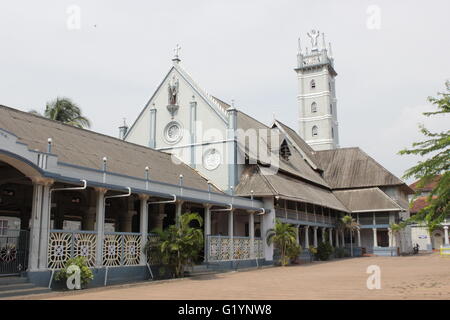 St.-Antonius Kirche am Ollur in Kerala Stockfoto