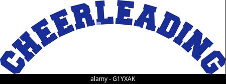 Cheerleader Wort Stock Vektor