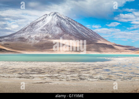 Lago Verde, Green Lake in Uyuni, Bolivien Stockfoto