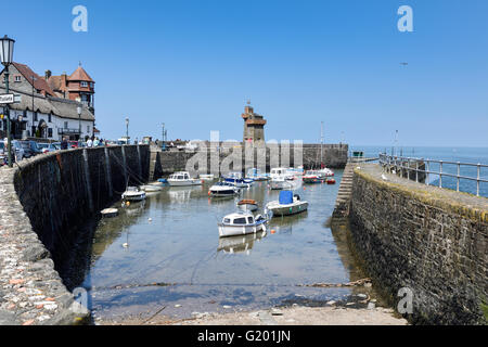 Lynmouth Küstendorf in Devon, England, UK. Stockfoto