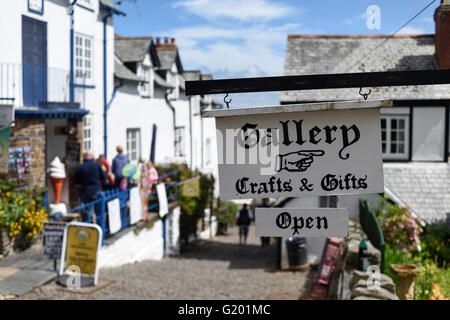 Clovelly ist ein kleines Dorf in Torridge Bezirk von Devon, England., Großbritannien. Stockfoto
